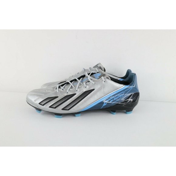 New w/o Box Adidas Adizero F50 TRX FG Leather Soccer Cleats Shoes Silver Mens 13 - Picture 4 of 9